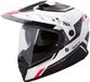 Merlin Torres Adventure Block Enduro helm - Wit/rood