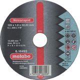 Metabo 616271000 Novorapid disque de coupe - 125 x 1 x 22,23mm