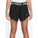Nike Pro Girls Dri-FIT 2-in-1 Shorts Black