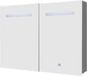 Best Design Aluma spiegelkast 80x60cm met LED verlichting en softclose aluminium