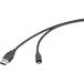 Renkforce RF-6830434 Câble USB USB 2.0 Fiche USB-A, Fiche USB-micro-B 3,00 m Noir