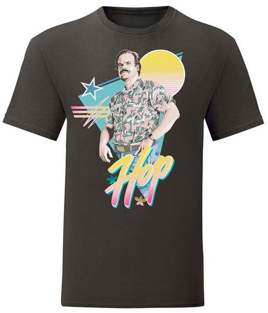 Stranger Things 80's Jim Hopper Dames T-shirt - meerkleurig - M