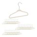 Merkloos Relaxdays Kinderkledinghangers - Set van 30 - Fluweel - Antislip - Draaibaar - Beige