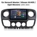 Junsun 10-inch Android 15 autoradio met Carplay, geschikt voor Renault Master III, Opel Movano B en Nissan NV400 (2010-2018), met GPS-navigatie, Wi-Fi, Bluetooth, DAB+, stuurwielbediening en USB-aansluiting. Geheugen: 2GB RAM + 64GB opslag