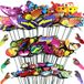 Non-branded 60 Decorative Butterflies - With 6 Birds - For Garden & Patio