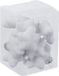 Othmar Decorations Kerstornamenten - sterren - 12x st - wit - 4 cm - glas