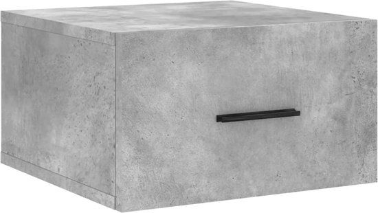 vidaXL Nachtkastje wandgemonteerd 35x35x20 cm betongrijs