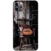 1001 coques Apple iPhone 11 Pro Max Guitare Bedrukt Siliconen Hoesje