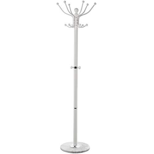 DRW Kapstok - Metaal - Wit Marmer - 36 x 175 cm