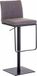 Outdoor Match Tabouret de bar Brannon - Gris - Similicuir