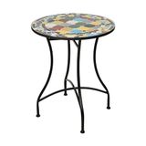 Well Home Bistrotafel, mozaïek design, Ø 60 x 71 cm