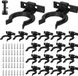 OEM Zwarte clips voor keukenplinten en badkamerpanelen, 20 stuks