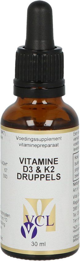 Vital Cell Life VCL Vitamine D3 & K2 druppels - 30 milliliter