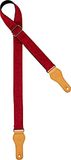 ORTEGA katoenen ukelelengordel - lengte 1390mm / 54,33" (max) / breedte 37mm - bourgogne (OCS-250U)