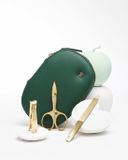Zwilling 6-delige manicure- en pedicureset met nagelschaar, vegan, groene Nagelverzorgingsset
