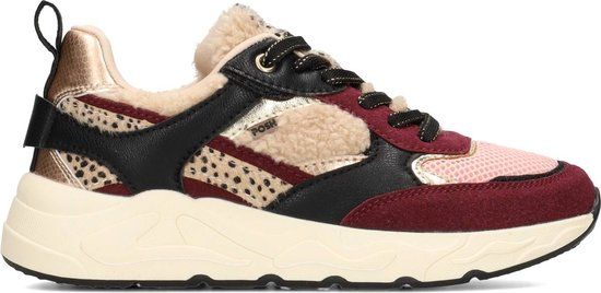 POSH by Poelman "MINION" Dames Sneakers Rood met combinatie Maat 38
