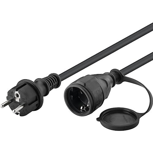 Goobay 44841 netsnoer, zwart, 25 m