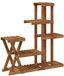 vidaXL Plantenstandaard naturel 95 x 25 x 101,5 cm massief acaciahout
