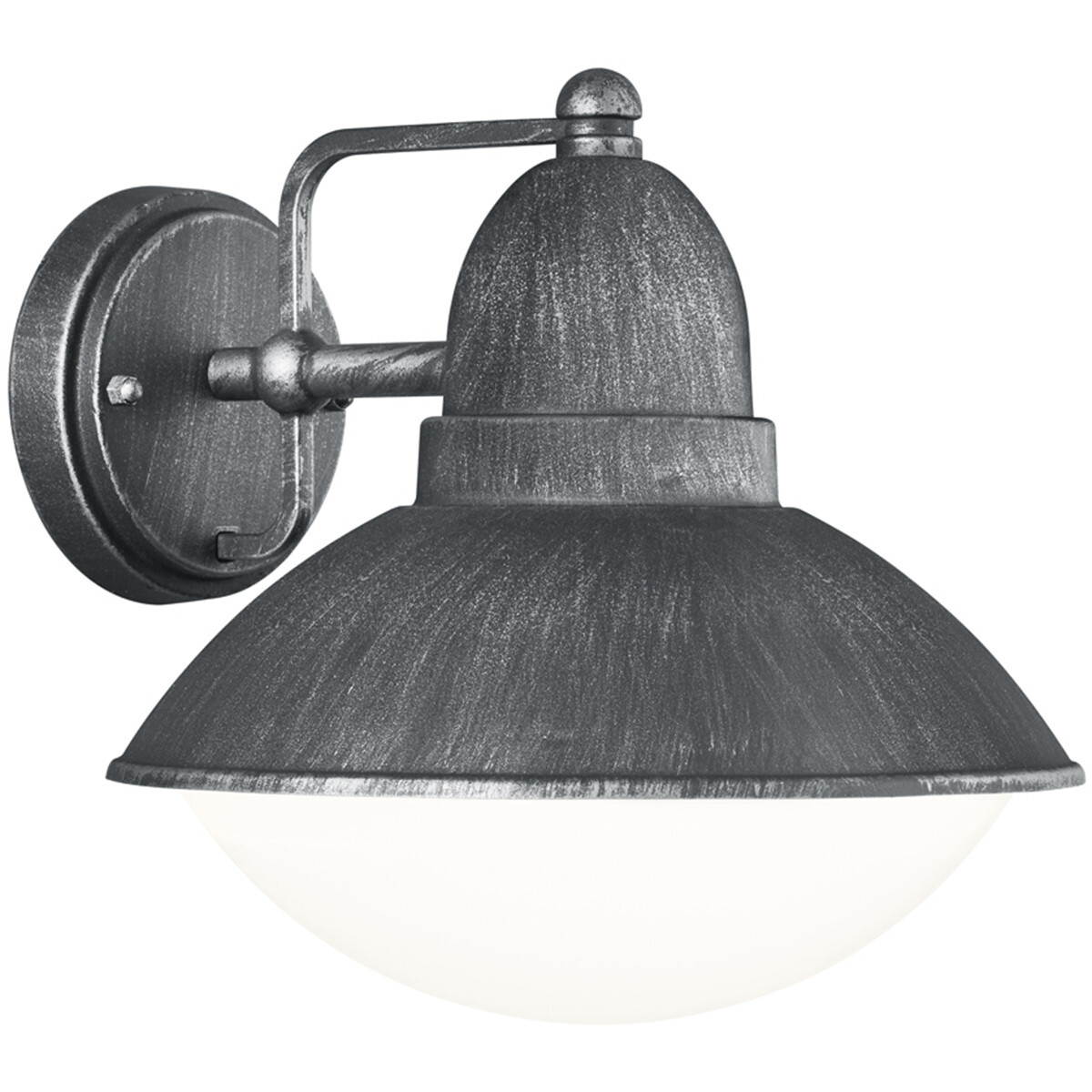 BES LED LED Tuinverlichting - Tuinlamp - Trion Amira - Wand - E27 Fitting - Mat Zwart - Aluminium