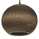 LEDVANCE Decor Cardboard Ball Pendant Light - Brown - 260mm - E27 - Recycled Material