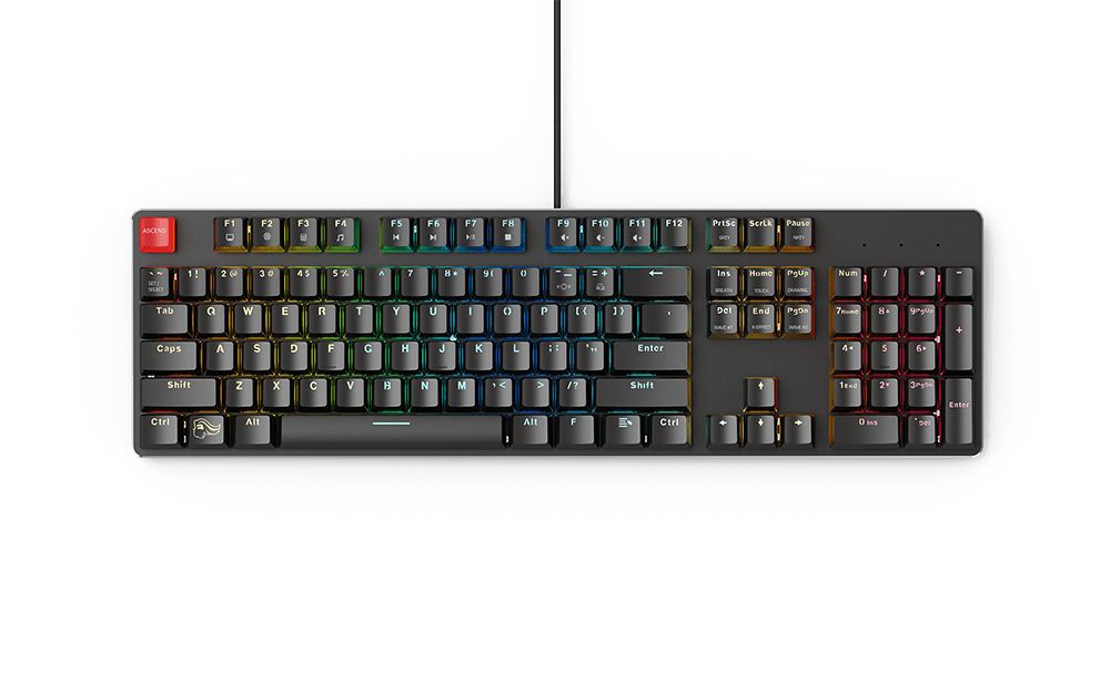 Glorious Race GMMK - Bedraad Gaming Toetsenbord - Zwart - QWERTY - RGB