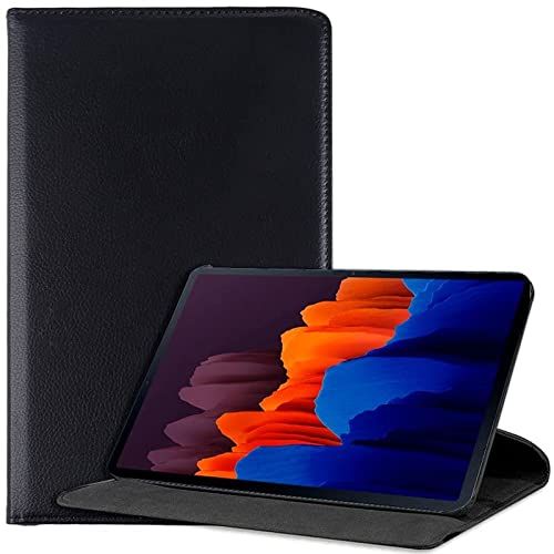 COOL SMARTPHONES & TABLETS ACCESSORIES Cool beschermhoes voor Samsung Galaxy Tab S7 Plus/Tab S8 Plus, kunstleer, glad, zwart