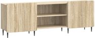 vidaXL TV-kast Sonoma Eiken 150 x 31 x 52 cm Bewerkt hout