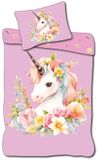 Animal Pictures Max-Fashion Kft. Dekbedovertrek Eenhoorn 140 x 200 cm - Katoen