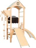 Monkey-Gym Tower Max Houten Binnenspeelplaats - Pastelkleuren