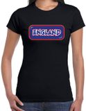 Bellatio Decorations Verkleed T-shirt voor dames - Engeland - zwart - supporter - themafeest XL