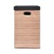 JE CHERCHE UNE IDEE - RG0041 - Wasmand 36x36x58 cm in Polyester met Deksel - Houtlook Design - Bruin