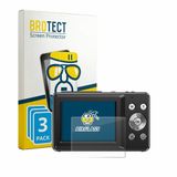 BROTECT Screenprotector 3 Stuks voor IXNAIQY Vlogging Camera for Kids Beschermglas transparant
