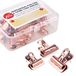 Yalis Push Pins Clips 15 Count, Pinning Geen Gaten Voor Papier, Creatieve Paperclips met Tack voor Kurk Board en Fotomuur (Rose Gold)