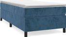 vidaXL Boxspring bedframe 90x200 cm fluweel donkerblauw