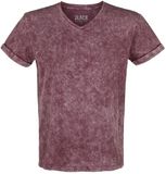 Black Premium by EMP Rood t-shirt met wassing - Heren - M