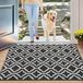 Goodivery Tapis de porte antidérapant, 90 x 150 cm, Noir
