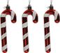 20x Canne à sucre rouge/blanche 12 cm