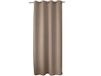 ED ENJOY HOME Verduisteringsgordijn met zilveren oogjes, natuurlijk beige, grote hoogte, 140 x 280 cm, 100% polyester, Oeko-Tex-gecertificeerde stof, zoethoutcollectie