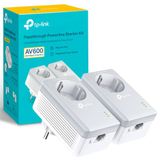 TP-Link AV600 met stopcontact behoud Powerline KIT, Plug and play, 1100 Mbps Port (TL-PA4010P KIT)