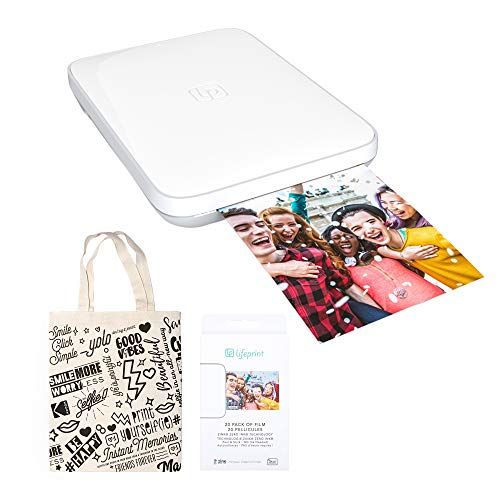 Lifeprint 3x4.5 draagbare foto- en videoprinter (wit) starterkit