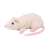 PIA Soft Toys Pia Toys Knuffeldier Muis - zachte pluche stof - premium kwaliteit knuffels - wit - 18 cm - Muizen