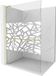 Mexen Kioto+ L paroi de douche avec étagère Walk-in 90 x 200 cm, motif blanc, or brossé