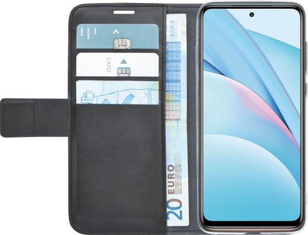 Azuri walletcase - magnetic closure & 3 cardslots - Xiaomi Mi 10T Lite - Zwart