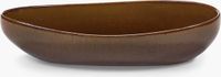 Serax Uncharted Out of Lines plat ovale 36x17cm H8cm oker