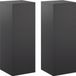 vidaXL Plantenstandaard 2 stuks Zwart 30 x 30 x 80 cm Staal