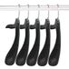 Plastic Dedu Plastic extra brede kleerhangers, pak van 20, breedte: 45 cm, inkepingen schouders en draaibare haken, zwart