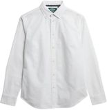 Superdry Slim Oxford Chemise Femme Manches Longues Coton Optic White Oxford