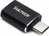 Vultech ADP-02P tussenstuk voor kabels USB Type-C USB Type-A Zwart