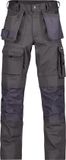 DASSY Canvas holsterzakkenbroek met kniezakken - CEMENTGRIJS - Maat 52