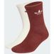 ADIDAS ORIGINALS Sokken 'Fluffy Crew 2 Pairs' kastanjebruin / offwhite